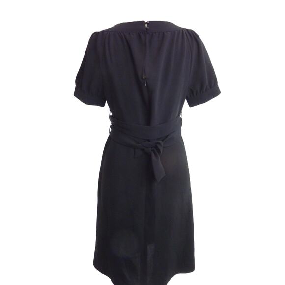 Zara Basic Black Chiffon Dress Size M - Picture 3 of 9